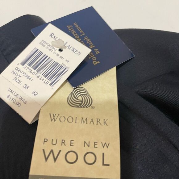 New Polo university by Ralph Lauren Pants Size 38Wx 32L 100% Wool - Picture 4 of 11
